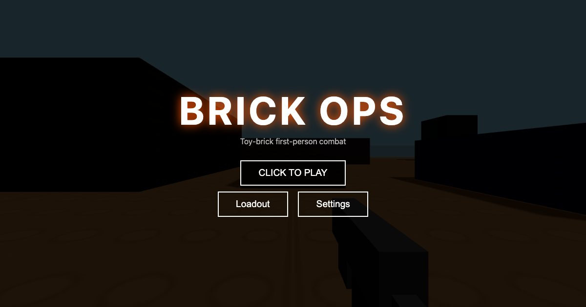Screenshot of the Brick Ops demo