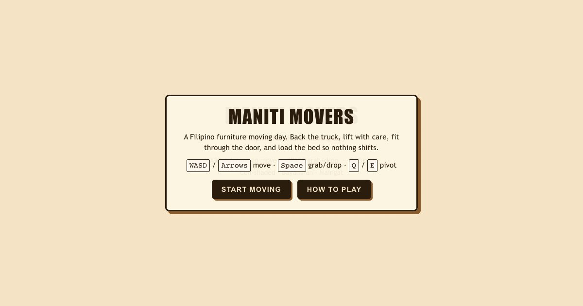 Screenshot of the Maniti Movers demo