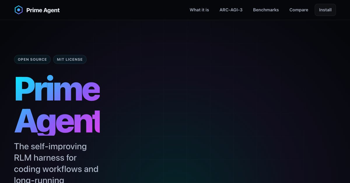 Screenshot of the Prime Agent demo