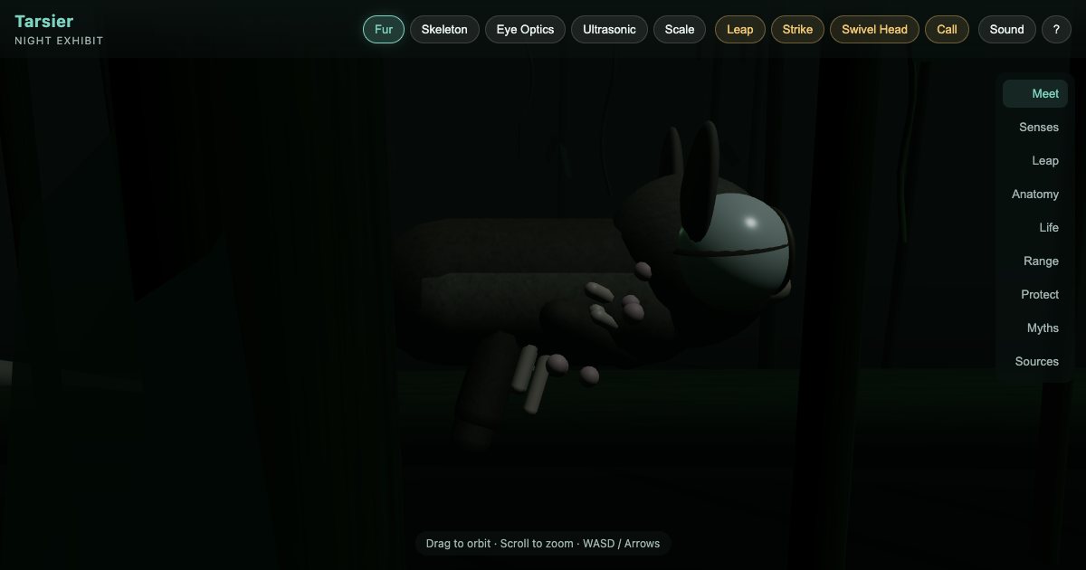 Screenshot of the Tarsier demo